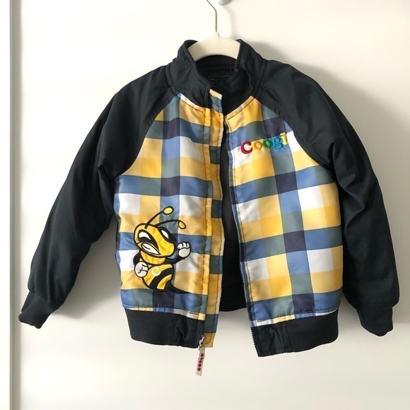 Coogi Plaid Bee Bomber Toddler Jacket 2T - Picture 2 of 7